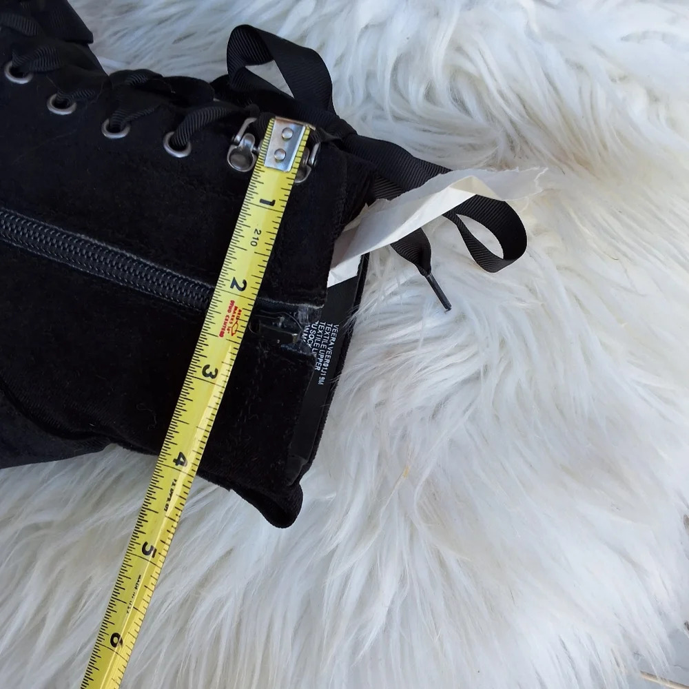 Madden Veera Velvet embellished Combat boots 9 - Picture 14 of 16